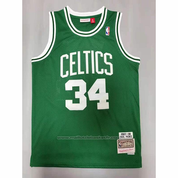 Maillot Boston Celtics Paul Pierce #34 Hardwood Classics Throwback Vert